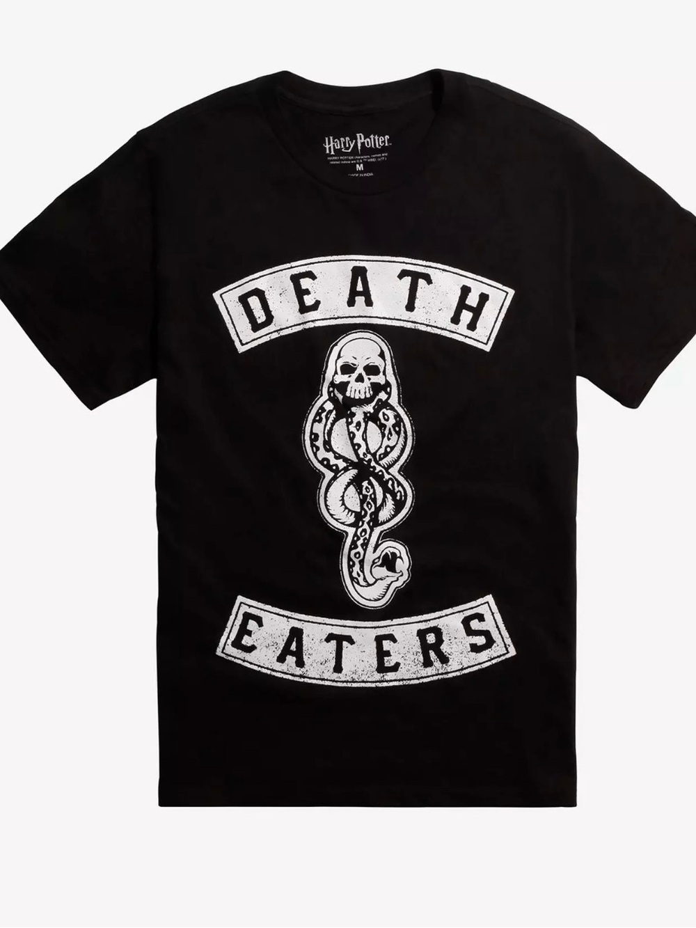 NWT Hot Topic Harry Potter Death Eaters Club Dark Mark Black T Shirt Sz L